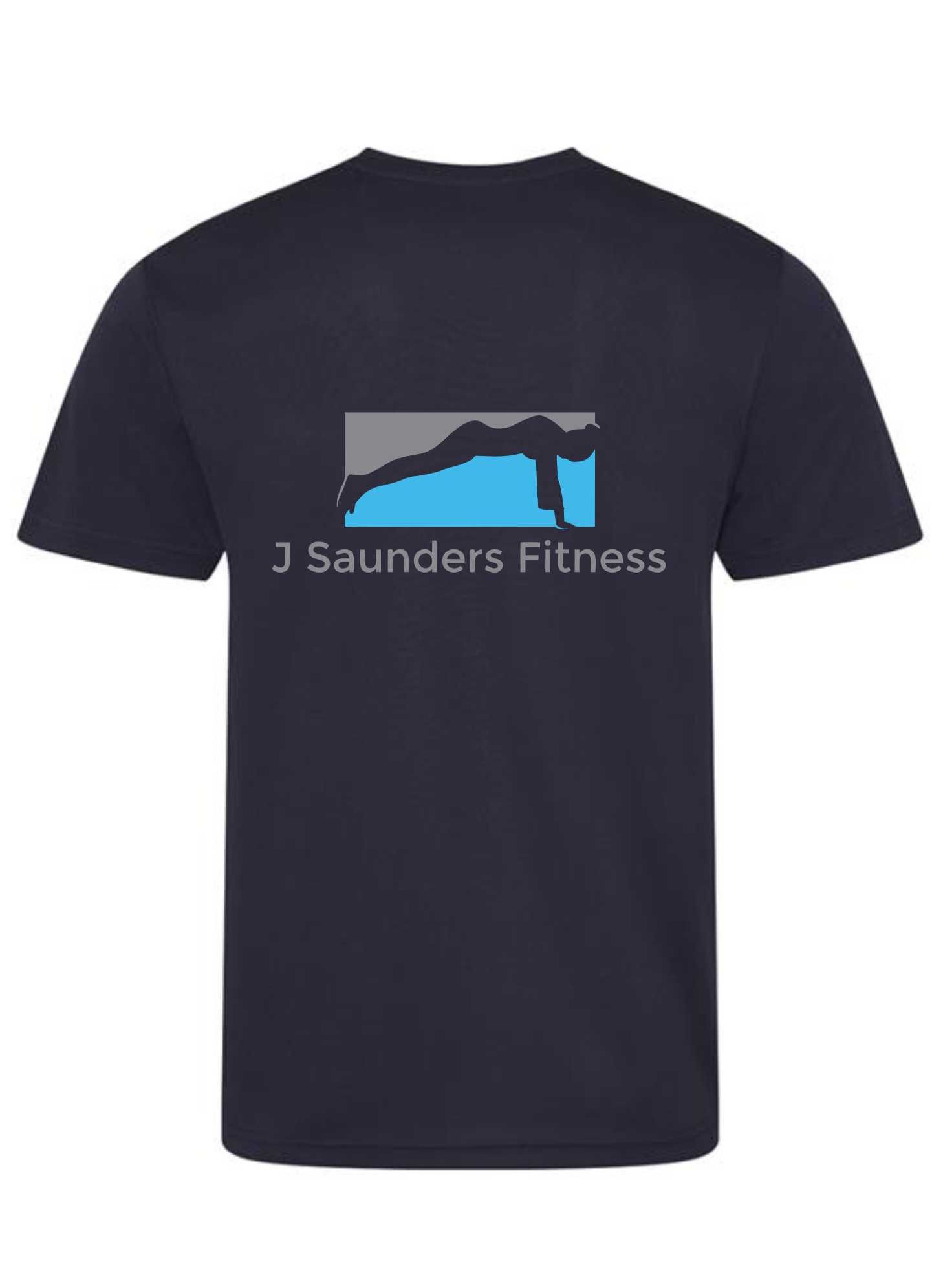J Saunders Fitness- Men's/Unisex T-Shirt (Front & Back)