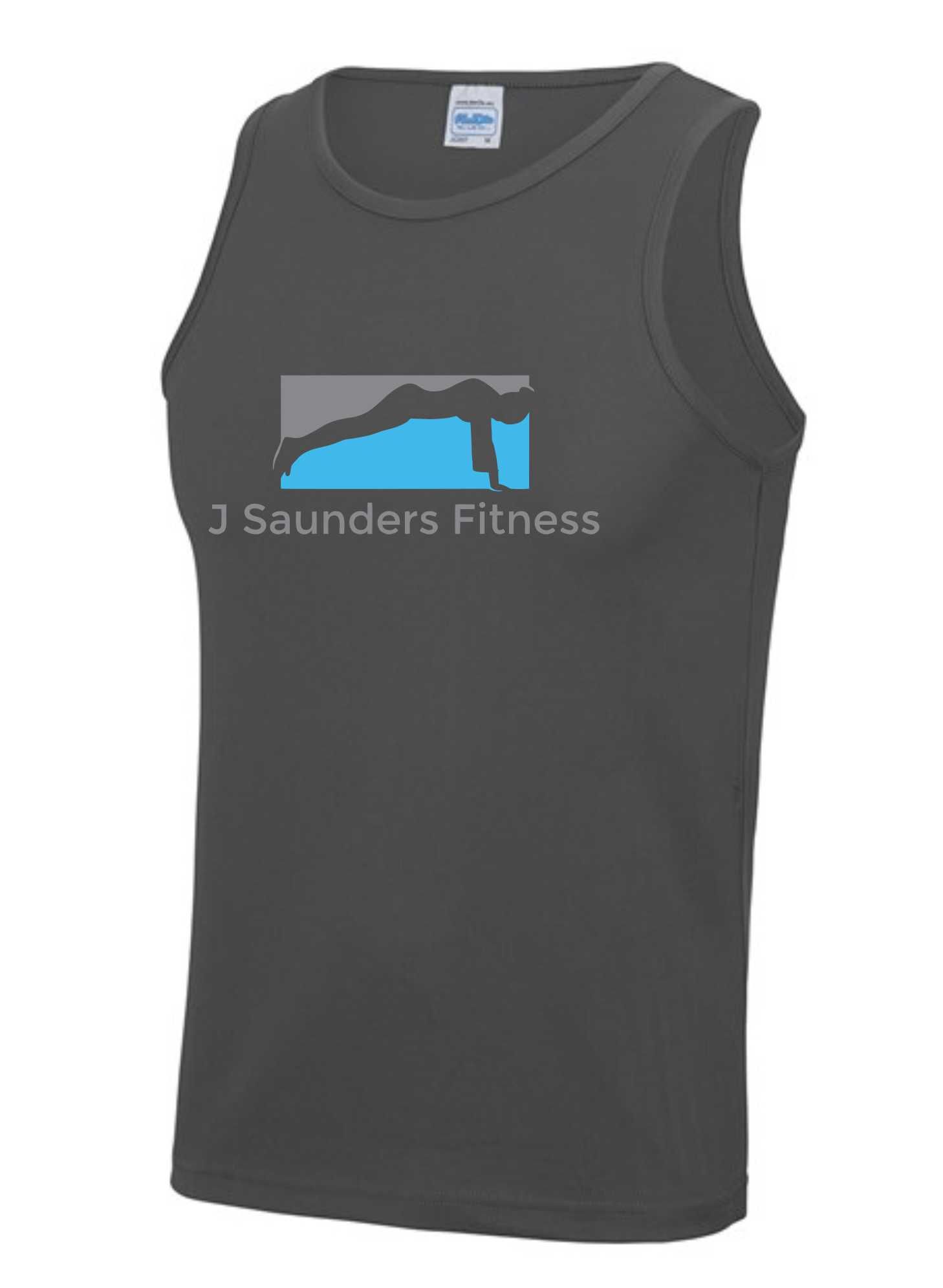 J Saunders Fitness- Men's/Unisex Vest (Chest Print)