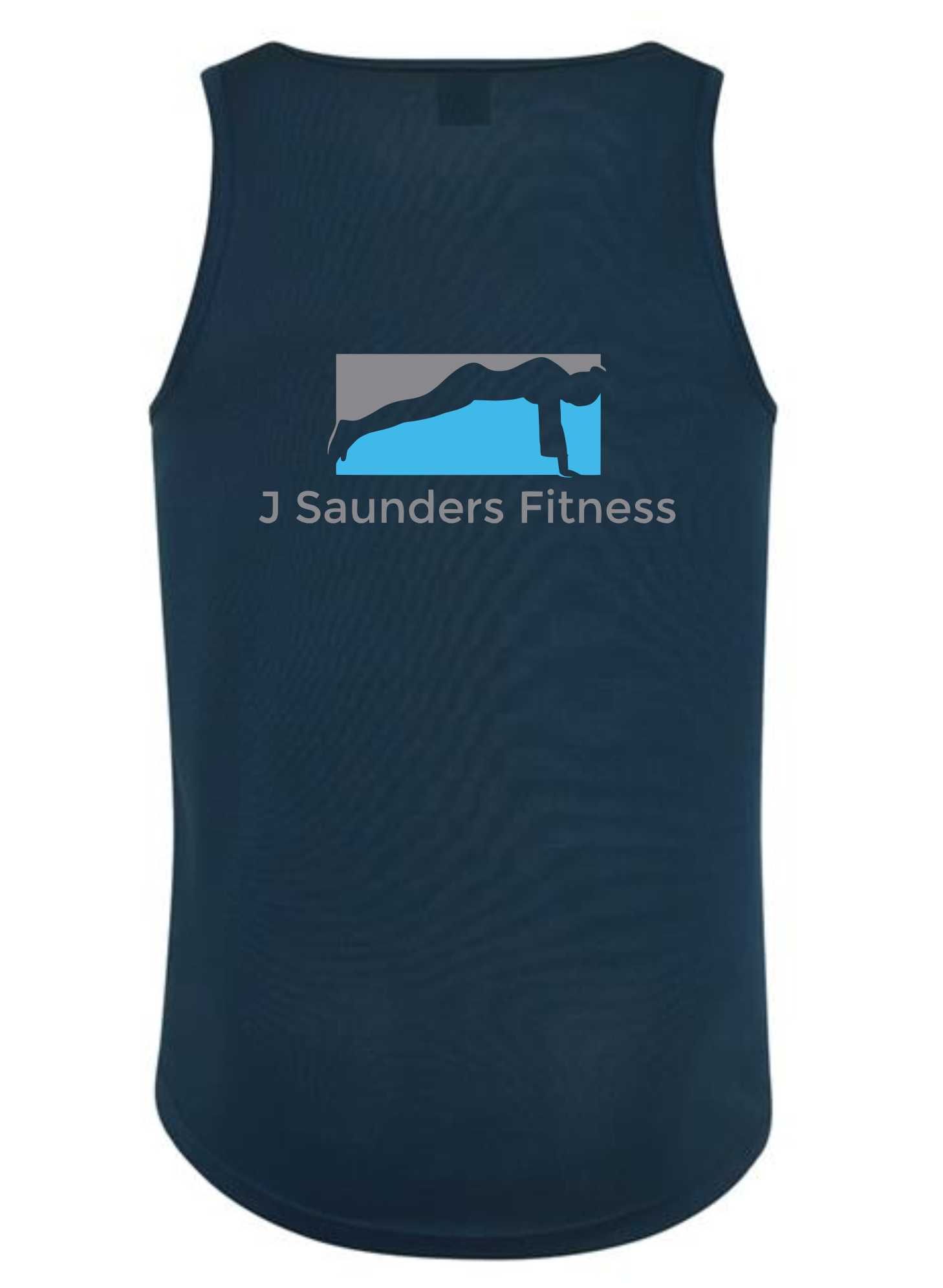 J Saunders Fitness- Men's/Unisex Vest (Front & Back)