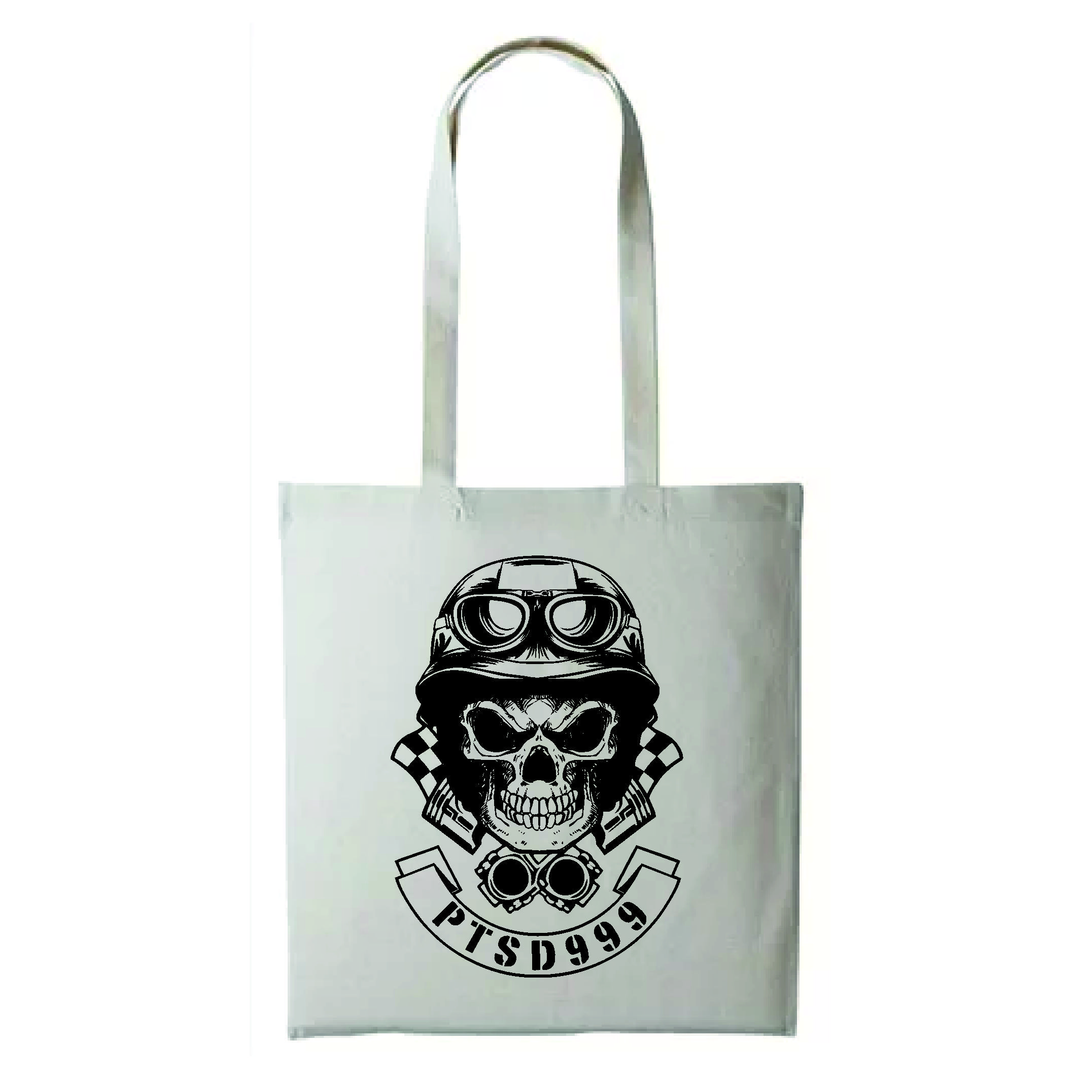 PTSD999- Black Dog Shopper Bag 