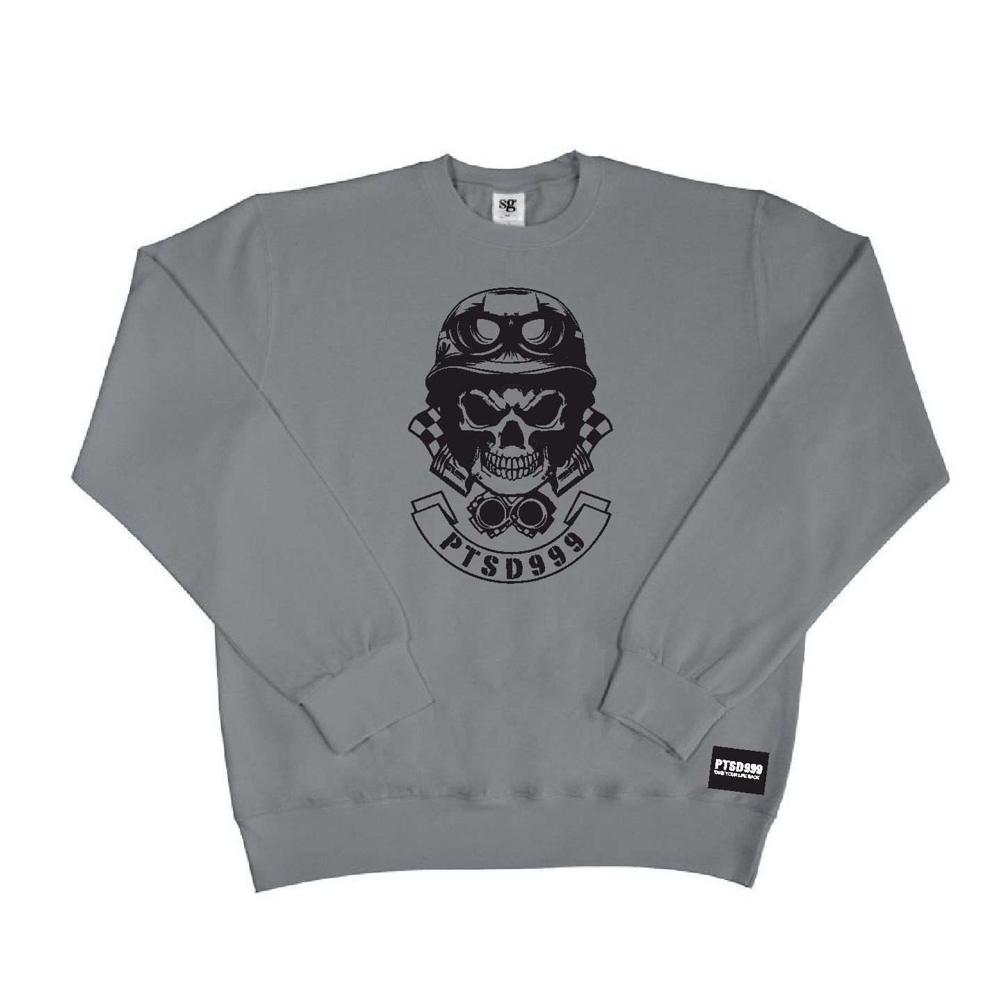 LIMITED EDITION PTSD999 Black Dog Sweatshirt Sigma Embroidery & Printing