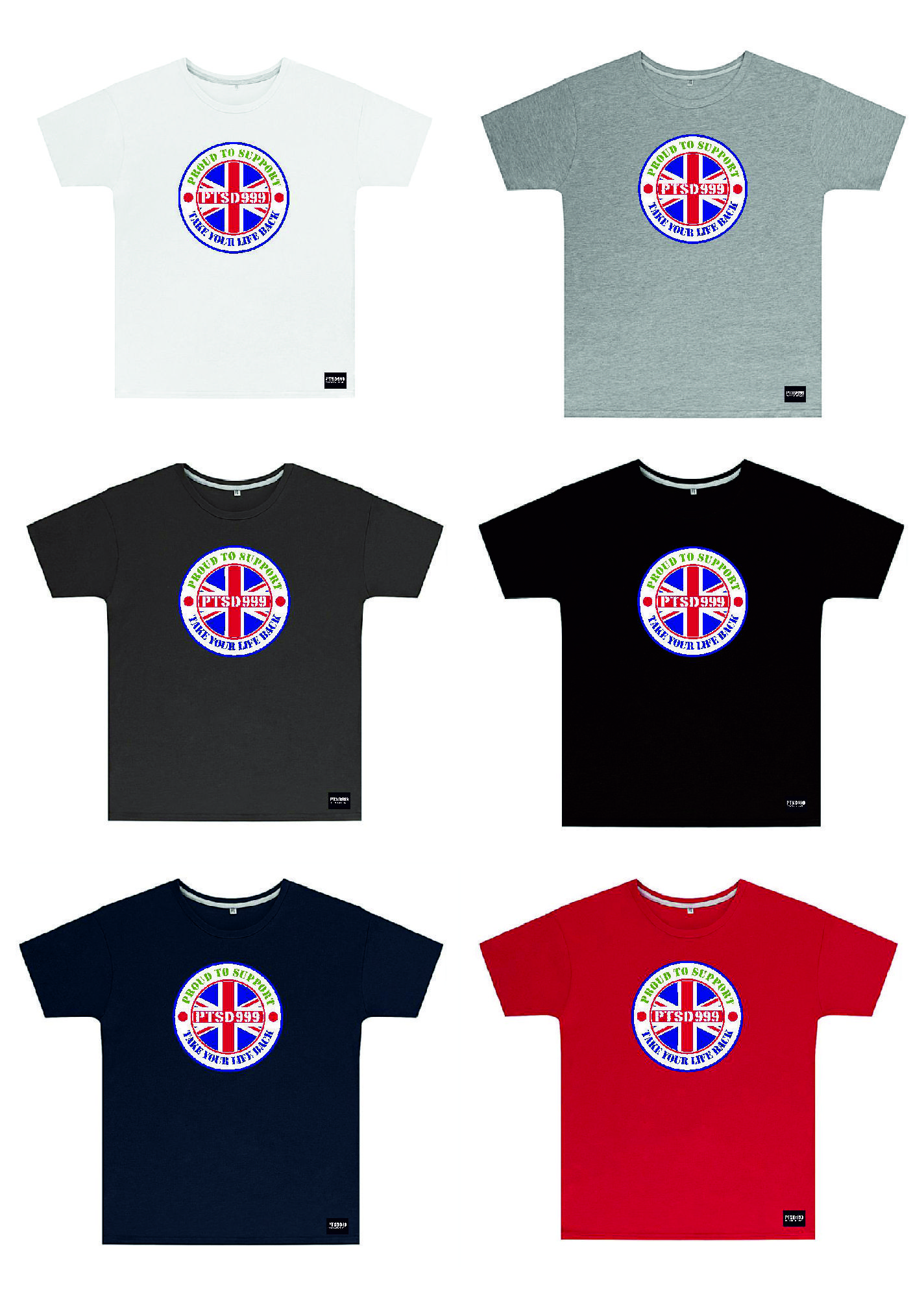 PTSD999- Union Flag Tee (Kids)