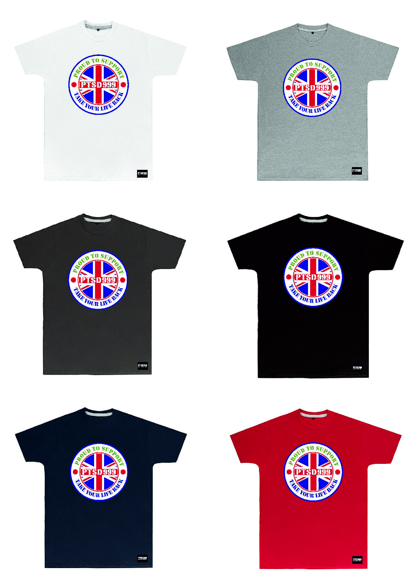 PTSD999- Union Flag Tee (Unisex)