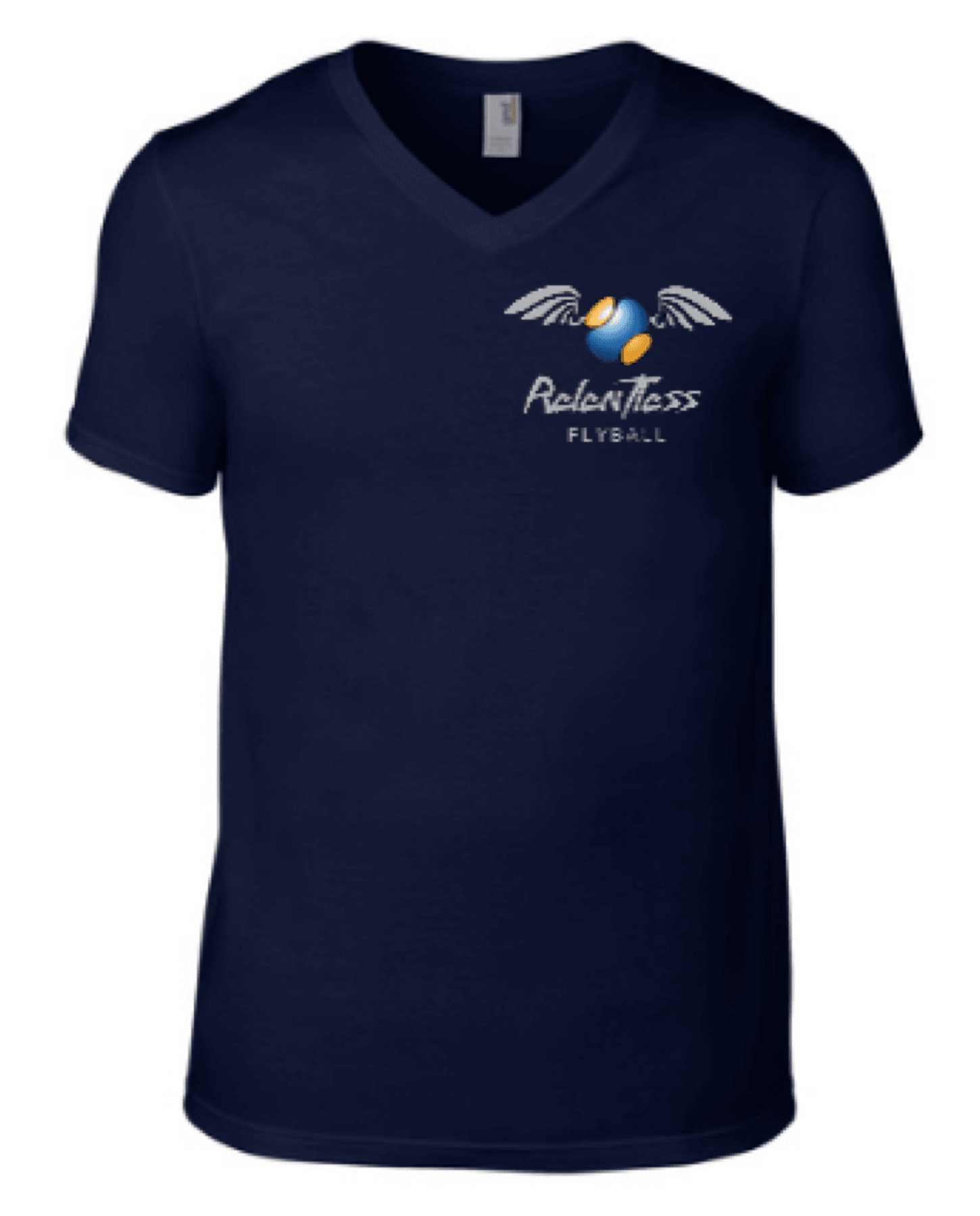 Relentless Flyball – V Neck T-shirt Unisex