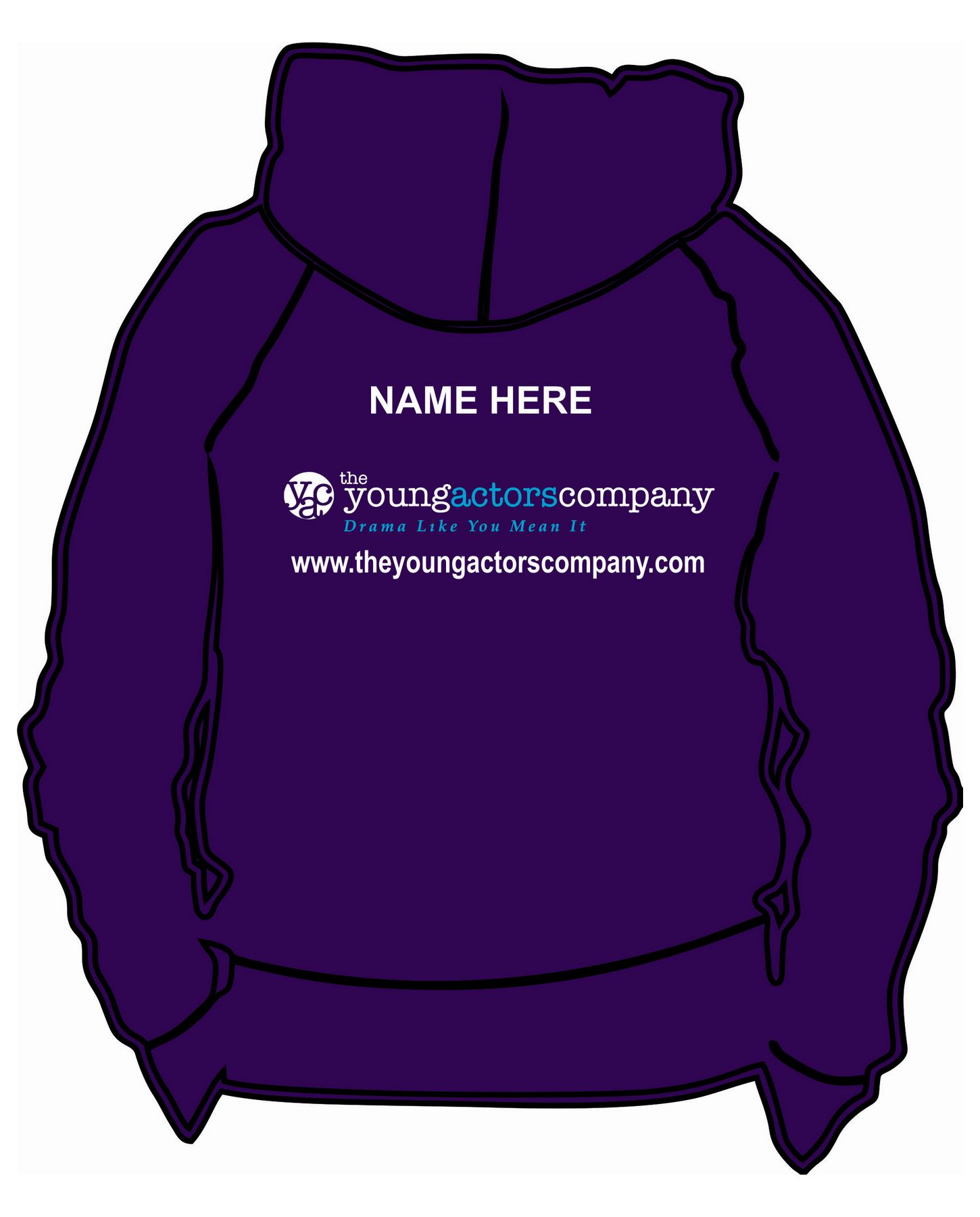 YAC Purple Hoodie – Adult